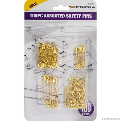 Prima 100pc assorted gold - 100pc,