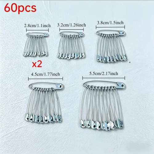 60pcs safety pins - 60pcs, mixed