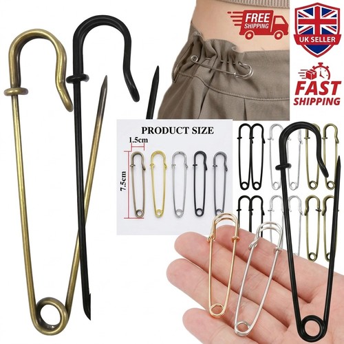 20pcs large 5cm safety pins - 7.5cm,
