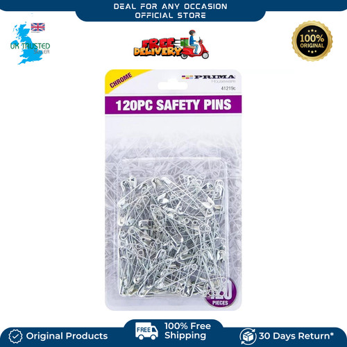 Safety pins metal silver - metal,