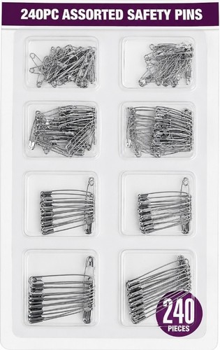 240pc assorted safety - assorted, pins