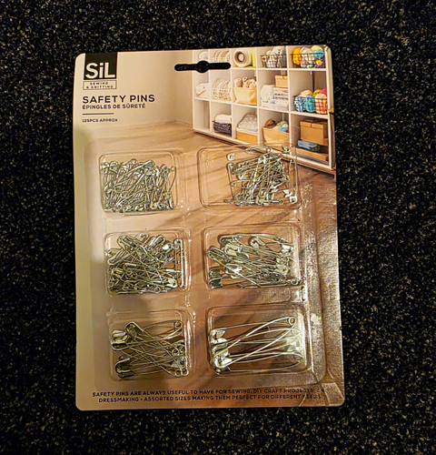 Safety pins assorted - pins,