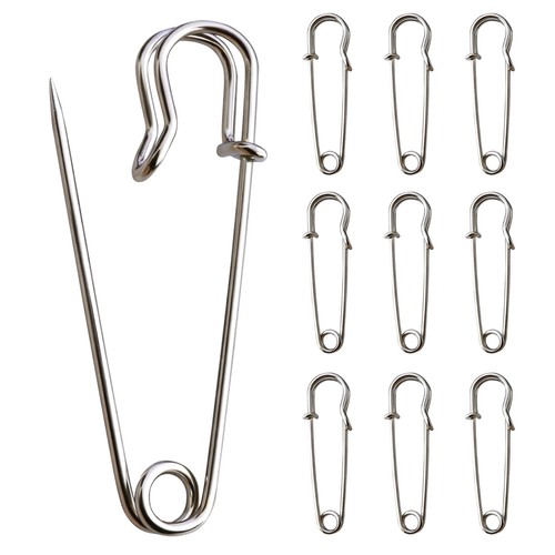 Large safety pins fasteners - large,
