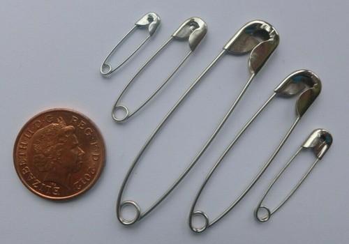 100 safety pins mixed pack - -,