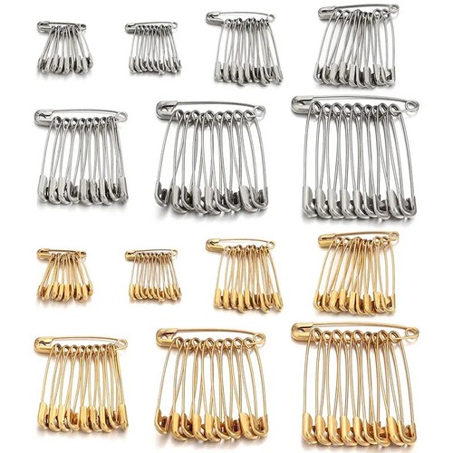 Assorted steel safety pins - assorted,