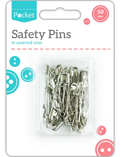 Assorted safety pins - assorted, pack