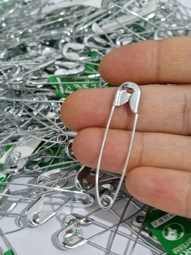 Silver safety pins - safety,