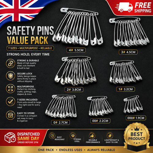 50pc assorted steel safety - 50pc, x